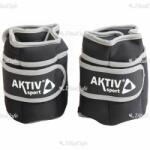 Aktívsport Csukló- és bokasúly Aktivsport 2x2 kg fekete-szürke, állítható (203600066)