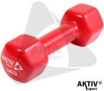 Aktivsport Kézisúlyzó vinyl Aktivsport 3 kg piros