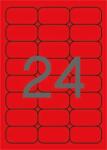 APLI Etikett, 64×33, 9 mm, színes, kerekített sarkú, APLI, neon piros, 480 etikett/csomag (LCA2872)