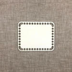  Horgolható szögletes alap - 120x80 mm