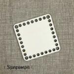  Horgolható szögletes alap - 10x10 cm