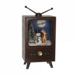 Decoration & Design Műanyag, világító, havazó, zenélő TV (DD59494)