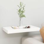 vidaXL Raft de perete suspendat, stejar și alb, 50x23x3, 8 cm, MDF (326573) Raft