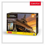 CubicFun PUZZLE 3D+BROSURA-PARIS 80 PIESE (CUDS0998h) - carlatoys