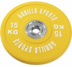 Gorilla Sports Súlytárcsa gumírozott 15 kg (100946-00001-0020) Súlytárcsa