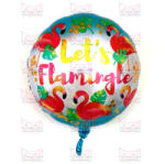  Flamingós, Let's Flamingle fólia lufi, 45cm
