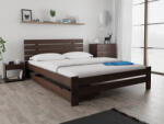  Pat inalt Paris, nuc 120 x 200 cm Saltele: Fara saltea, Somiera pat: Cu lamele drepte