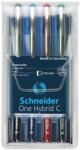 Schneider Rollertoll készlet, 0, 5 mm, SCHNEIDER „One Hybrid C, 4 szín (TSCOHC05K4)