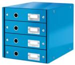 LEITZ Irattároló, laminált karton, 4 fiókos, LEITZ Click&Store, kék (E60490036)
