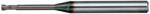 NS Tool 1, 5mm l4 L50 D4 sarkos 2 élű mikromaró 65HRC-ig MHRH230 - NS Tool Japan