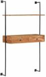 vidaXL Birou de perete, 90 x 40 x 170 cm, lemn masiv de acacia (247694) Raft