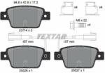 TEXTAR set placute frana, frana disc TEXTAR Q+ 2371403 (2371403)