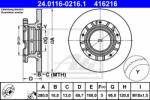 ATE Disc frana ATE 24.0116-0216.1 (24.0116-0216.1)