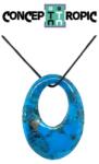  Pandantiv din Turcoaz de Arizona Oval - 35 x 25 x 4 mm - 1 Buc