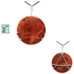  Pandantiv Coral Poros Natural cu Argint 925 - 32x32x7 mm - Unicat