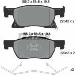 TEXTAR set placute frana, frana disc TEXTAR 2234201 (2234201)