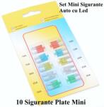 AleximTop Set 10 Mini Sigurante Auto Cu Led (alx-1e035)