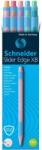 Schneider Pix SCHNEIDER Slider Edge Pastel XB, rubber grip, varf 1.4mm, 10 culori pastel/set (S-152220)