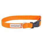 amiplay collar SAMBA - нашийник за куче - ОРАНЖЕВ, размер M - 25-40 х 2 см - Полша - 278417
