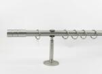  25 mm Ø Innsbruck függönykarnis szett, 1 soros, nikkel-matt, BORDÁS CSŐ (160 cm)