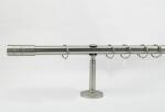  25 mm Ø Innsbruck függönykarnis szett, 1 soros, nikkel-matt, nyitott tartóval (240 cm)
