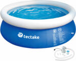 tectake 402898 kerek medence szűrős vízforgató szivattyúval ø 300 x 76 cm - kék