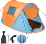 tectake 401674 vízálló felpattanó sátor - kék/narancssárga