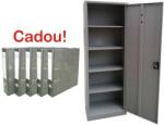 Plus Mobilier Fiset metalic 4 rafturi Premium A60, 600x400x1800 mm (LxlxH), 50 kg/polita, neasamblat, PLUS+5 Biblioraft Marmorat 8 cm gri Fiset metalic 1 4 600x400x1800 50 kg (61004485) Dulap arhivare