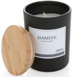 Ukiyo Lumanare parfumata - Jasmine Deluxe Scented Candle With Bamboo Lid, Black