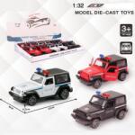 Magic Toys Rendőrségi hátrahúzható Jeep Wrangler 1:32 többféle (MKM481711)