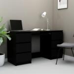 vidaXL Birou de scris, negru, 140 x 50 x 77 cm, PAL (800811)