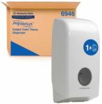Kimberly-Clark Dispenser hartie igienica pliata alb/negru Aquarius alb (CK6946)