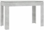  Masă de bucătărie, gri beton, 120 x 60 x 76 cm, PAL (800760)
