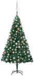 vidaXL Műkarácsonyfa LED fényekkel és gömb szettel 120 cm (3077620)