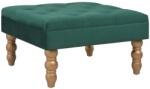 vidaXL Taburet, verde închis, 60x60x36 cm, catifea (329927)