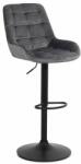  Scaun bar catifea ABS 145 gri