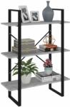 vidaXL Bibliotecă, gri beton, 80x30x105 cm, PAL (806531) Biblioteca