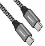  Cablu USB 2.0-C la USB type C 5A/100W T-T brodat 2m, ku31cw2 (KU31CW2)