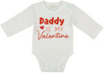 Asti Daddy is my Valentine" feliratos valentin napi baba body fehér