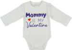 Andrea Kft Mommy is my Valentine" feliratos valentin napi baba body fehér
