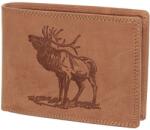 Baaron Szarvas mintás barna férfi bőr pénztárca (JC02 Deer Tan)