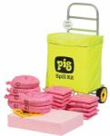 Pig Kármentesítő készlet, hordozható, Pig, vegyi, elnyelési kapacitás 54 l