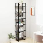 vidaXL Raft de depozitare, gri, 60x30x210 cm, lemn compozit (806519) Biblioteca