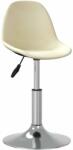 vidaXL Scaun de bar, crem, material textil (333353)