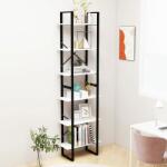 vidaXL Raft de depozitare, alb, 60x30x210 cm, lemn compozit (806517) Biblioteca