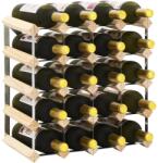 vidaXL Suport sticle de vin pentru 20 sticle, lemn masiv de pin (282469) - comfy Suport sticla vin