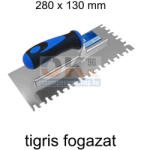 Bautool fogazott glettvas gumírozott soft nyél tigris fogazás 280×130 mm (b3288848) (b3288848)