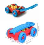 Magic Toys 22db-os húzós kocsi építőelemekkel (MKK337002)