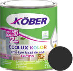 Köber Email lucios pe bază de apă Ecolux Kolor Köber negru 0, 6 l