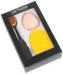 Lila Rossa Set pensula ovala makeup pentru concealer + burete + curatator